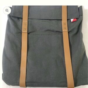 Shore Bags Grey Canvas Laptop Backpack Sustainable Materials